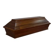 Cheap Coffin Casket Box - Square Solid Wooden European Style