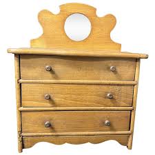 Similar Items to Old Wooden Three Drawer Doll Dresser W ...