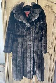 1960's Betty Rose Faux Fur Brown Long Winter Coat- Excellent Condition | eBay