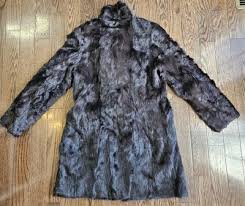 Vintage Max Studio Dark Brown Goat Fur Coat Size L, Penny Lane | eBay