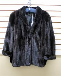 Lot - LADY'S BLACKGLAMA MINK COAT, dark brown fur, strol