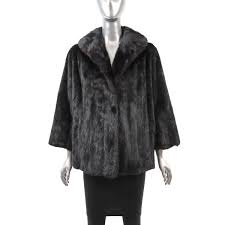 Evans Black Mink Jacket- Size M | eBay