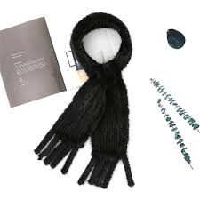 Fur Scarf Black Scarves for Men for sale | eBay