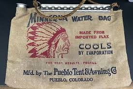 Antique Minnequa Automobile Water Bag Mfg. by Pueblo Tent ...