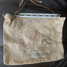Vintage Minnequa Flax Water Bag Pueblo Tent & Awning Company ...