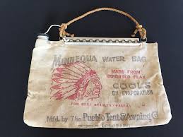 Vintage Minnequa Water Bag Featuring Native American Indian ...