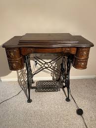 early sears Minnesota Model A sewing machine in original oak 5 drawer cabinet. | eBay