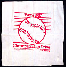 MINNESOTA TWINS Homer Hanky Towel CHAMPIONSHIP DRIVE 1987 ...