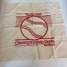1987 Minnesota Twins Homer Hanky Official Star Tribune ...