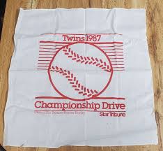 Minnesota Twins 1987 World Series Star Tribune Homer Hanky ...
