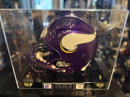 Vikings JARED ALLEN Signed Riddell Full Size Replica Helmet ...