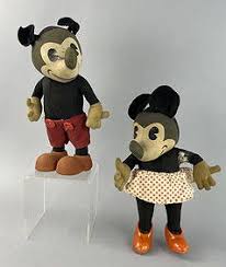 1930s Knickerbocker Mickey & Minnie Mouse Dolls