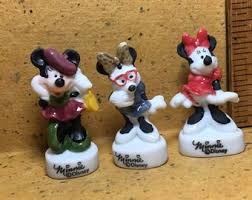 Disney's Its a Small World International Minnie Mouse Flamenco Hula Daisy Mickey - French Feve Feves Figurines Dollhouse Miniature PP15 - Etsy