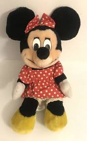 MINNIE MOUSE 13" Plush Doll Stuffed Disneyland Walt Disney ...