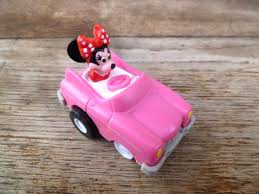 Minnie Mouse Driving Pink Car Cake Topper 1.5" Tall Disney ...