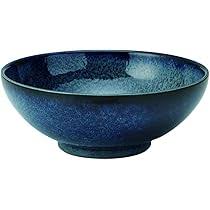 Japan Table ware Large 1600ml Wide Mouth Ramen Noodle, Udon, Pasta, Soup, Donburi Bowl/Serving Bowl Sapphire Navy (Youhen Kon) -Made in Japan : Amazon.ca: Home