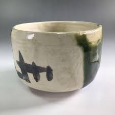 Tea Bowl Etsukogama Takamoto Seigai Hamamatsu Oribe w/Box ...