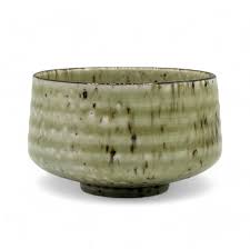 Kohiki Lime Green Mino-yaki Chawan - Japanese Matcha Bowl ...