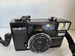 Vtg Minolta Hi-Matic AF2 Auto Focus 35MM Film Camera Point & Shoot No Power | eBay