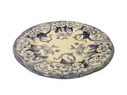 Creil Flora Paris Porcelain Blue White Signature Plate ...