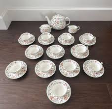British Minton Haddon Hall tea set, service for 12 ...