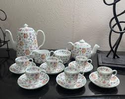 Hadden Hall Minton Bone China Tea Set 1 Tea Pot 1 Coffee Pot ...