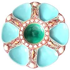 Similar Items to Minton Antique Oyster Plate ~ Majolica ...