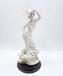 Giuseppe Armani Why Me Figurine 10” Woman with Yorkies 1996 ...