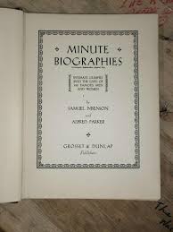 Minute Biographies - Samuel Nisenson and Alfred Parker ...