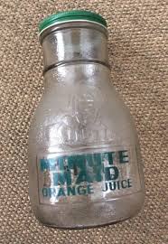 Vintage 30s Minute Maid Bottle Glass Juice Bottle - Etsy