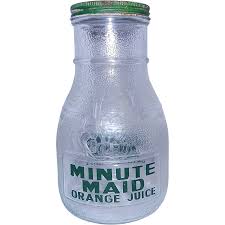 Vintage Minute Maid Orange Juice Bottle. For Sale at Ruby Lane
