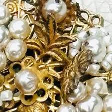 Miriam Haskell | Jewelry | Rare Vintage Miriam Haskell Faux Pearl And Gold Clip On Earrings | Poshmark