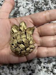 Rare Vintage Art Deco pin /brooch Gold Metal Statement | eBay