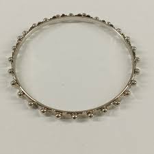 Women's Bangle Bracelet One Size Brass Plated Silver Fashion ...