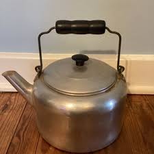 Vintage, Used 1940s Worthmore Aluminum Tea/ Coffee Kettle With Handle and Lid - Etsy