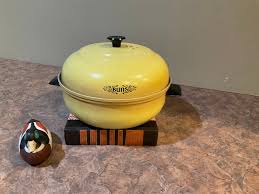Mirro Aluminum Yellow Bun Warmer Steamer Pot With Lid 1970 ...