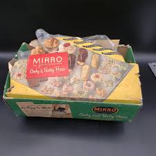 VTG Mirro Cooky Pastry Press Set w/ 11 Discs 3 Tips Wood Stand Box Aluminum USA | eBay