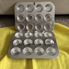 2 Vintage COMET Mini Muffin Tart Cupcake Tin Pan Aluminum 12 ...