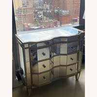 John Richard Antique Mirrored Accent Chest (3 drawer ...