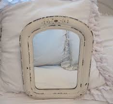 Antique French Cottage Painted Wooden Wall Mirror - Etsy