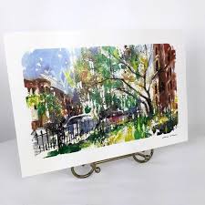 Misha Lenn | Art | Misha Lenn Commonwealth In Bloom Seriolithograph Watercolor Signed With Coa | Poshmark