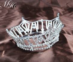 Miss America Pageant Crown Rhinestones 3" Tiara Bridal ...