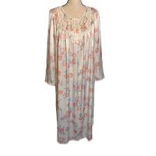 Miss Elaine White Floral Sleepwear & Robes for Women for ...