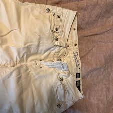 White miss me jeans size 28 bootcut | Depop