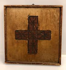 CHECKERS BOARD antique Great folk art Double sided board ...