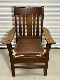 Antique Mission Oak Arts and Crafts Arm Chair | eBay