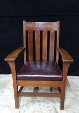 Sold at Auction: ARM CHAIR ( GUSTAVE STICKLEY ?)