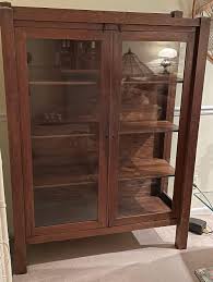 Sold at Auction: Nice Mission Oak China Cabinet/Bookcase, 2 Glass Door, Quarter Sawed/Tiger Oak