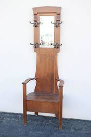 Antique Victorian Tiger Oak Hall Tree