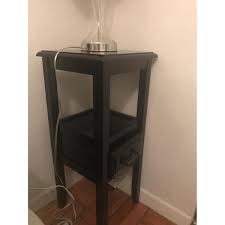 Pier 1 Dark Wood Side Table - AptDeco